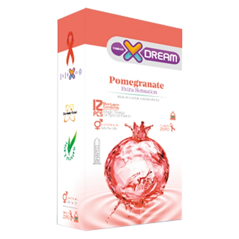 کاندوم ایکس دریم کاندوم ایکس دریم مدل انار بسته 12 عددی