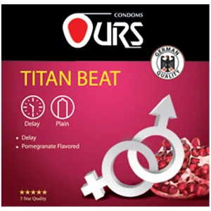 کاندوم اورز مدل Titan Beat بسته 3 عددی