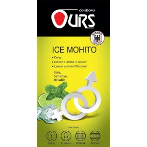 کاندوم اورز مدل Ice Mohito بسته 12 عددی