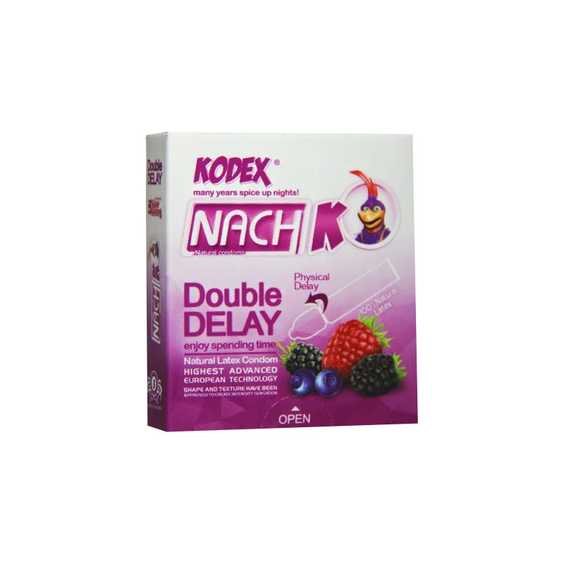 کاندوم ناچ کدکس کاندوم ناچ کدکس مدل Double Delay بسته 3 عددی