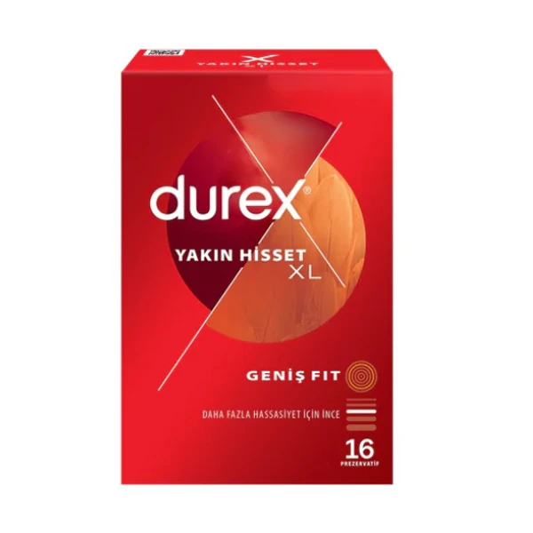 کاندوم دورکس کاندوم دورکس مدل YAKIN HISSET XL بسته 16 عددی