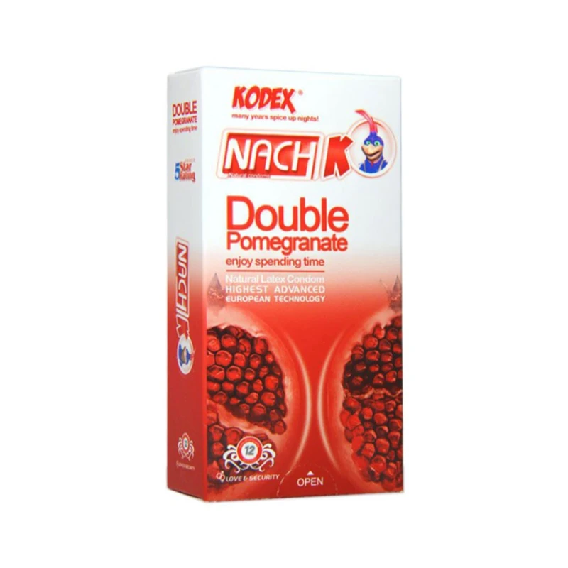 کاندوم ناچ کدکس کاندوم ناچ کدکس مدل Double Pomegranate بسته 12 عددی